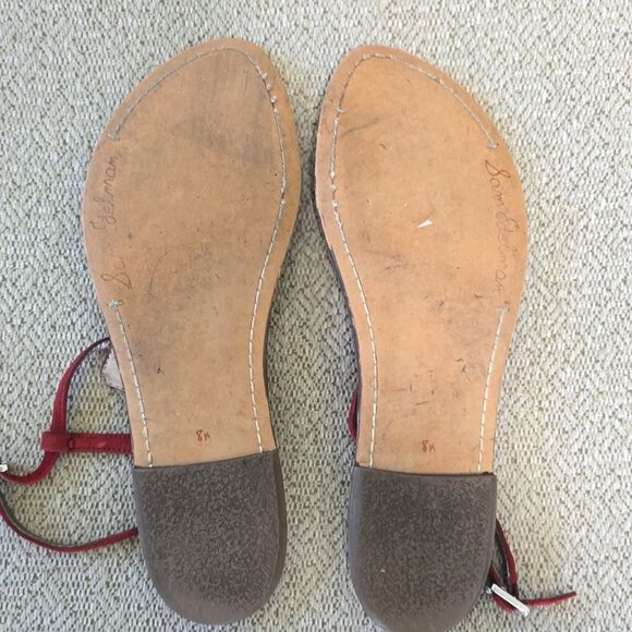 Sam Edleman Burgundy Suede Gigi Thong Sandals - Size 8.5 - Picture 13 of 15